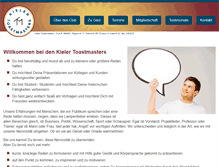 Tablet Screenshot of kieler-toastmasters.org